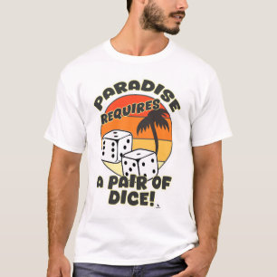 Pair of Dice Funny Boardmatch Design Art T Shirt