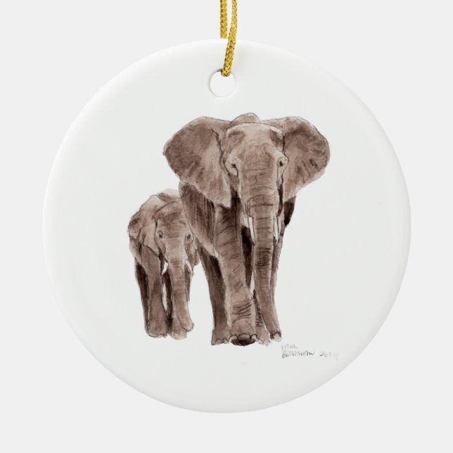 pair of elephants tree ornament (Framsidan)