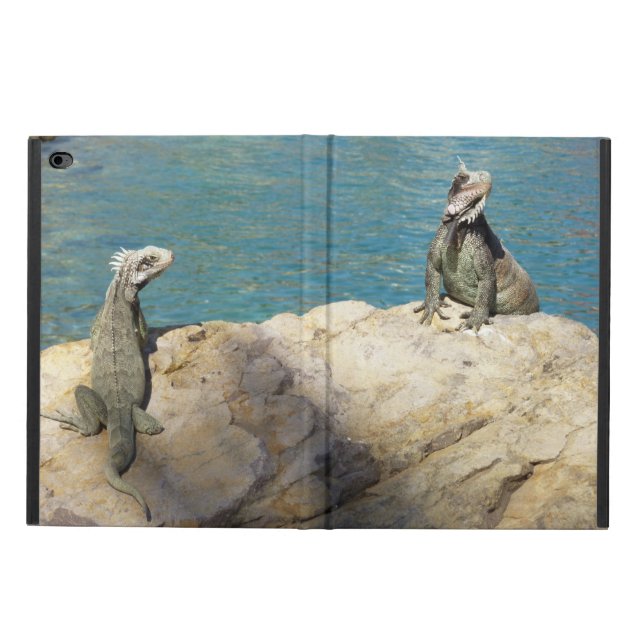 Pair of Iguanas Tropical Wildlife Photography Powis iPad Air 2 Skal (OutSida)