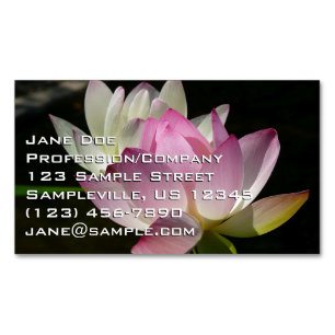 Pair of Lotus Flowers II Magnetiska Visitkort