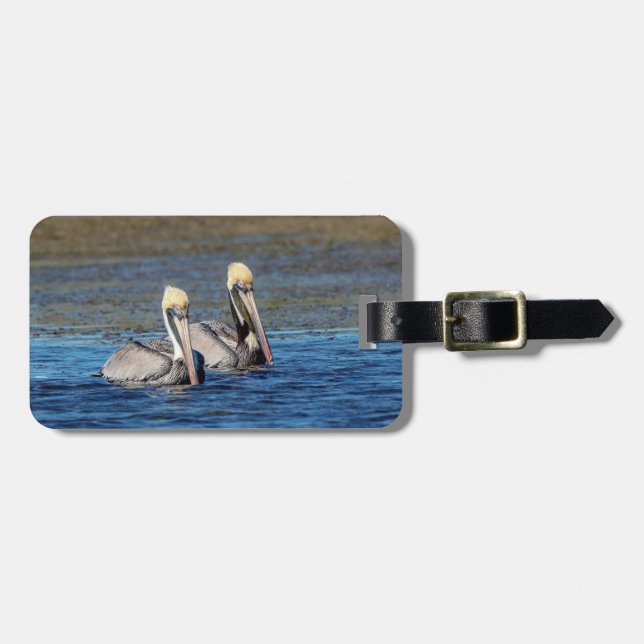 Pair of Pelicans Bagagebricka (Horisontell Framsida)