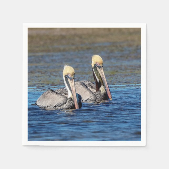 Pair of Pelicans Pappersservett (Framsidan)