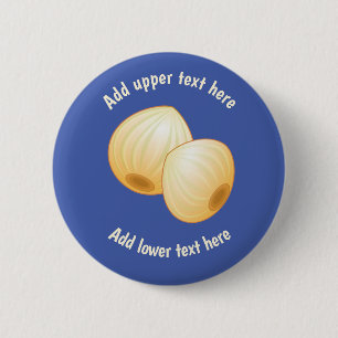 Pair of Pickled Onions on Blue - lägg till lustig Knapp