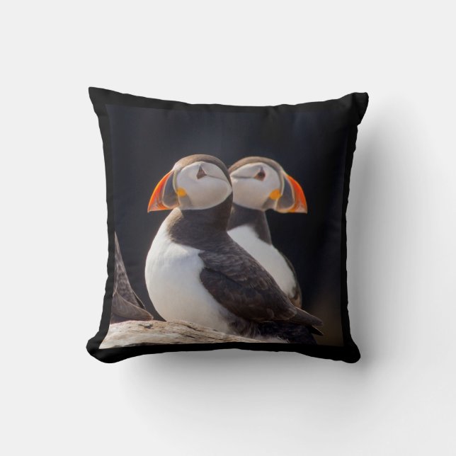 Pair of Puffins Kudde (Framsida)