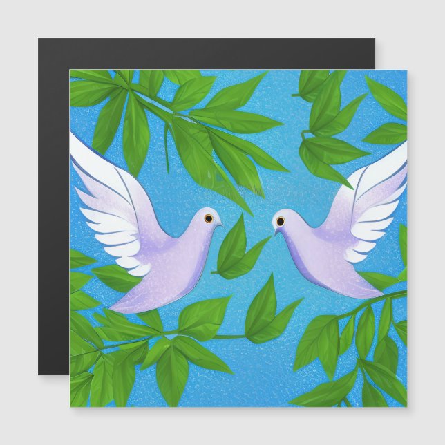 Pair of White Doves (Fram/baksida)