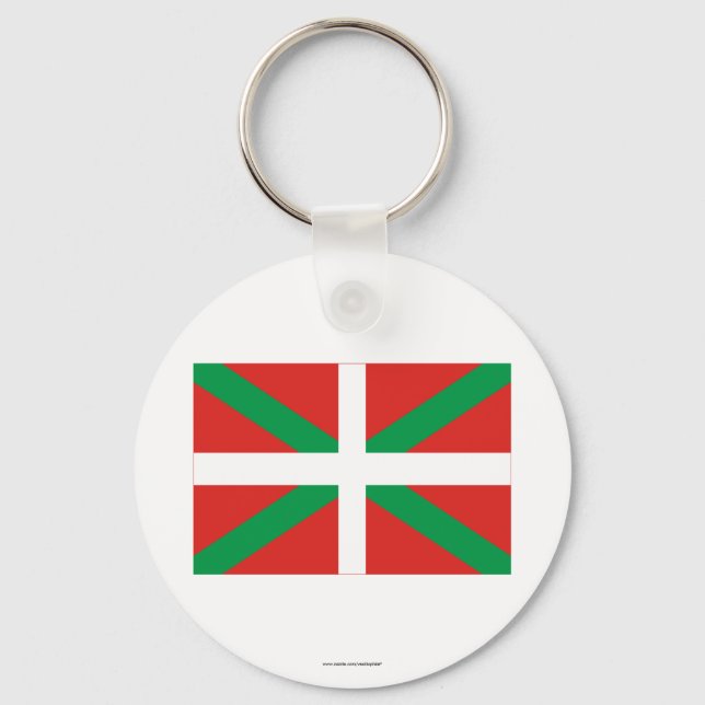 País Vasco (Euskadi) flagga Nyckelring (Framsida)