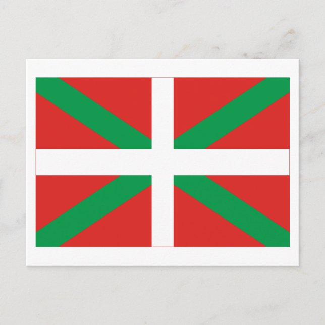 País Vasco (Euskadi) flagga Vykort (Framsida)