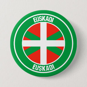 País Vasco Round Emblem Knapp