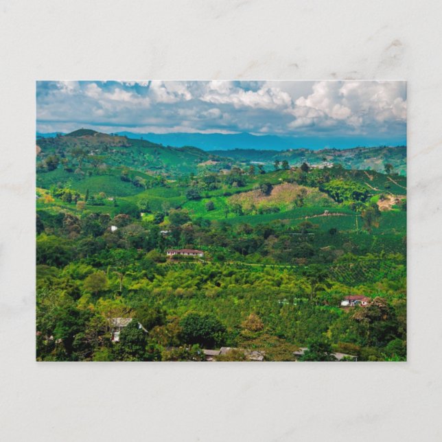 Paisaje del café vykort (Framsida)