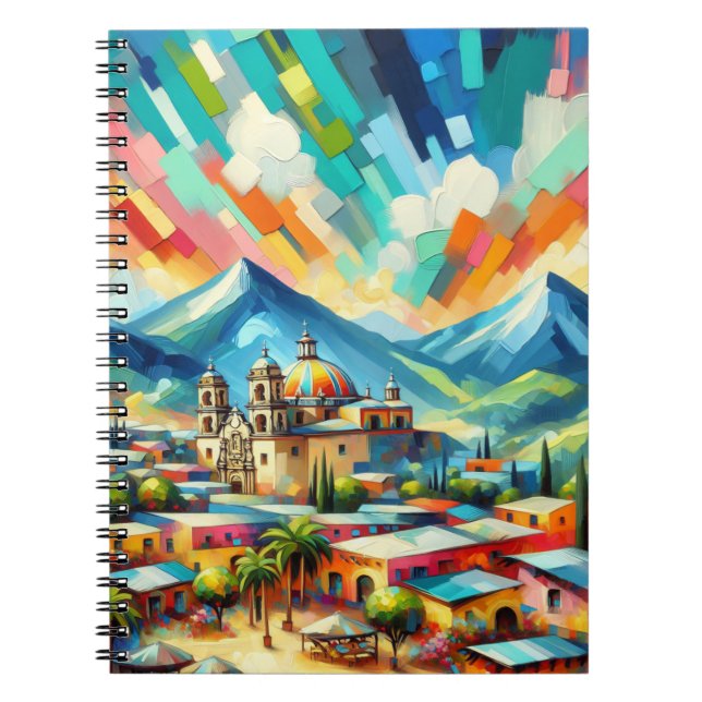 Paisaje Mexiko icano Notebook Anteckningsbok (Framsidan)