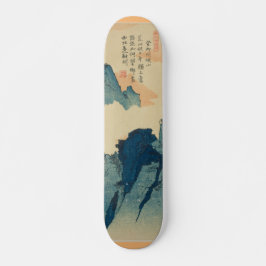 Paisaje Montañoso con Letras Chinas Mini Skateboard Bräda 18,5 Cm