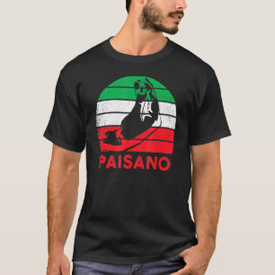 Paisano Italiano Hand Gesture Pappa Grandpa Nonno T Shirt
