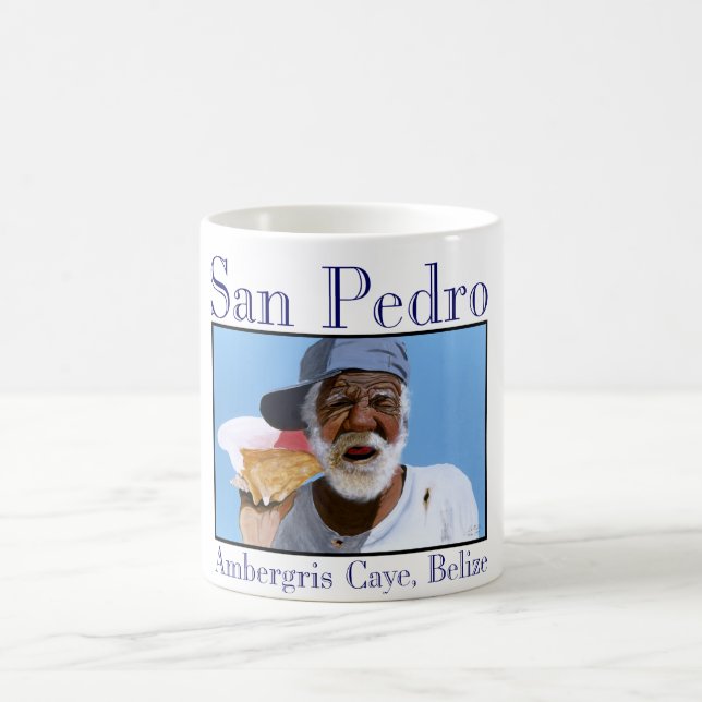 "Paisano på hans snäckatelefon ", Kaffemugg (Center)