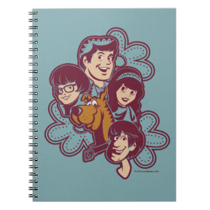 Paisely blomma Scooby-Doo och ligan Anteckningsbok