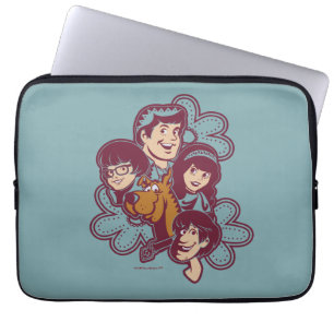 Paisely blomma Scooby-Doo och ligan Laptop Fodral