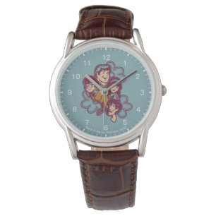 Paisely Flower Scooby-Doo och Gang Armbandsur