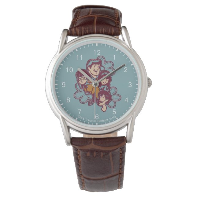 Paisely Flower Scooby-Doo och Gang Armbandsur (Framsida)