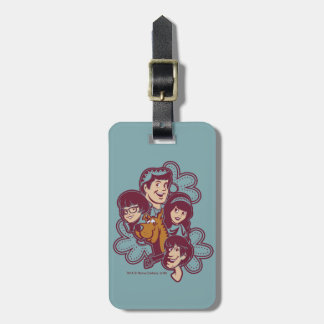 Paisely Flower Scooby-Doo och Gang Bagagebricka