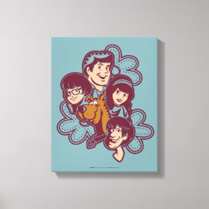 Paisely Flower Scooby-Doo och Gang Canvastryck