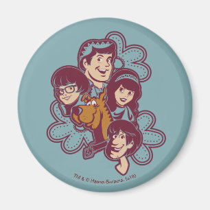 Paisely Flower Scooby-Doo och Gang Magnet