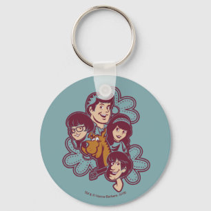 Paisely Flower Scooby-Doo och Gang Nyckelring