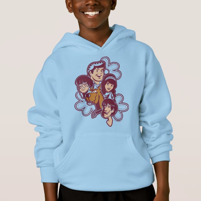 Paisely Flower Scooby-Doo och Gang T Shirt (Framsida)