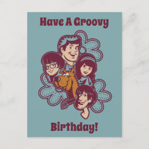 Paisely Flower Scooby-Doo och Gang Vykort