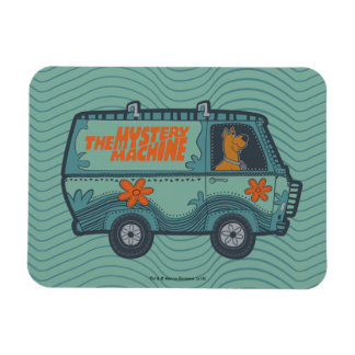 Paisely Scooby-Doo Driving Myasty Maskin Magnet