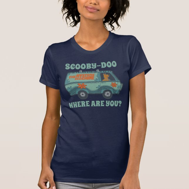 Paisely Scooby-Doo Driving Myasty Maskin T Shirt (Framsida)