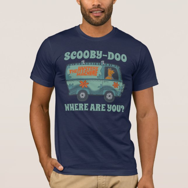 Paisely Scooby-Doo Driving Myasty Maskin T Shirt (Framsida)