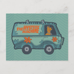 Paisely Scooby-Doo Driving Myasty Maskin Vykort
