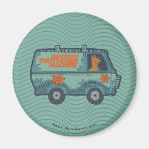 Paisely Scooby-Doo som kör gåtamaskinen Magnet