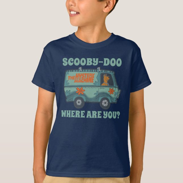 Paisely Scooby-Doo som kör gåtamaskinen T Shirt (Framsida)