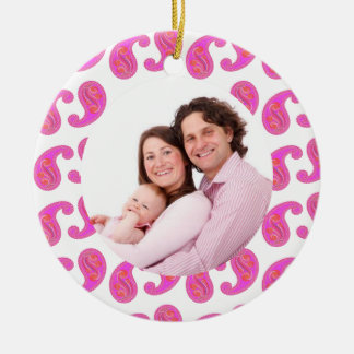 Paisley 2 julgransprydnad keramik