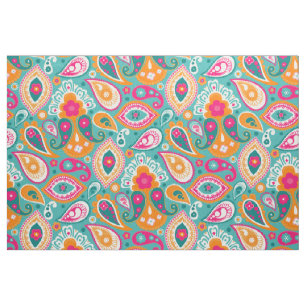 Paisley 70s 60s Boho Retro Tyg