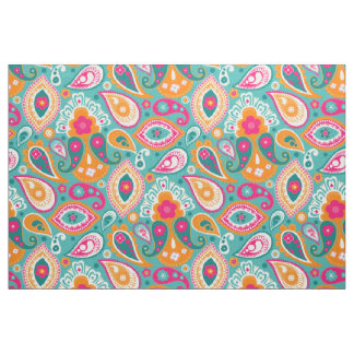 Paisley 70s 60s Boho Retro Tyg