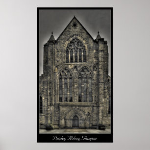 Paisley Abbey, Glasgow, Skottland Poster
