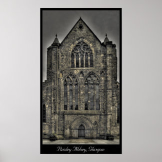 Paisley Abbey, Glasgow, Skottland Poster