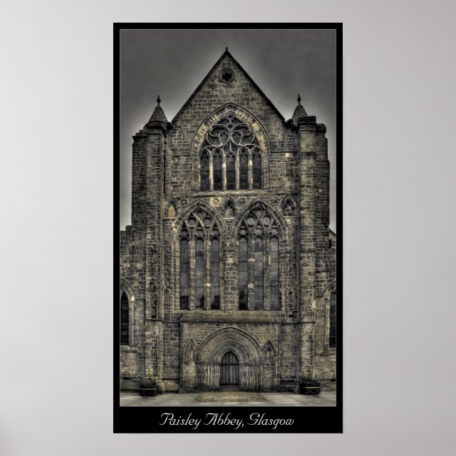 Paisley Abbey, Glasgow, Skottland Poster (Framsidan)