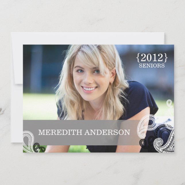 Paisley akademiker fotostudenten 2012 för inbjudningar (Framsida)