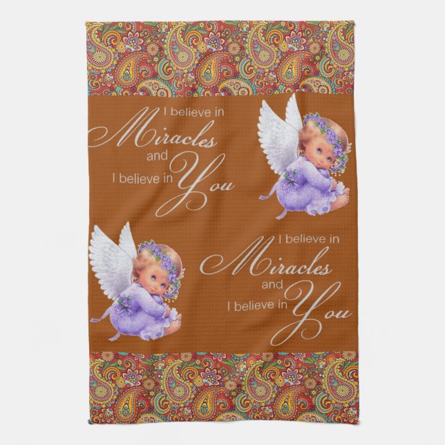 Paisley Angel Kitchen Hand Towel Kökshandduk (Vertikal)