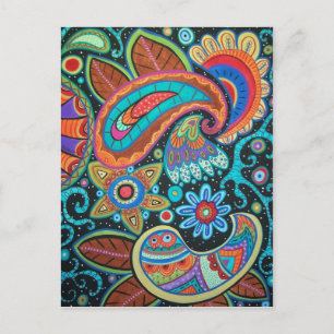 Paisley Art-bildobjekt Vykort