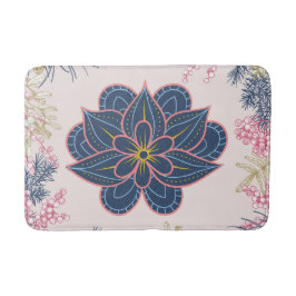 Paisley Art, Blue- och Lila Graphic-grafik Badrumsmatta