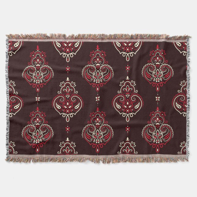 Paisley Bandana: Boho Vintage Print. Filt (Framsidan)