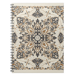 Paisley Bandana Print Silke Design Anteckningsbok