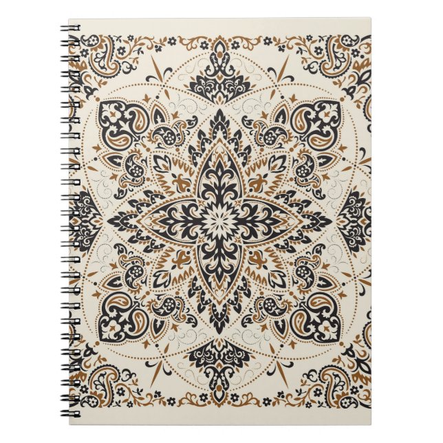 Paisley Bandana Print Silke Design Anteckningsbok (Framsidan)