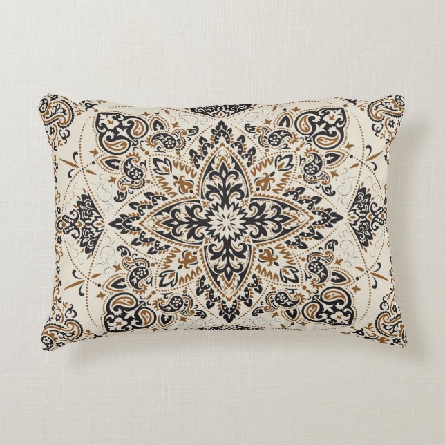 Paisley Bandana Print Silke Design Prydnadskudde (Framsidan)