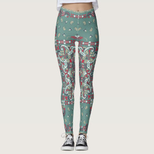 Paisley Bandana Print: Silke Nacke Scarf Leggings