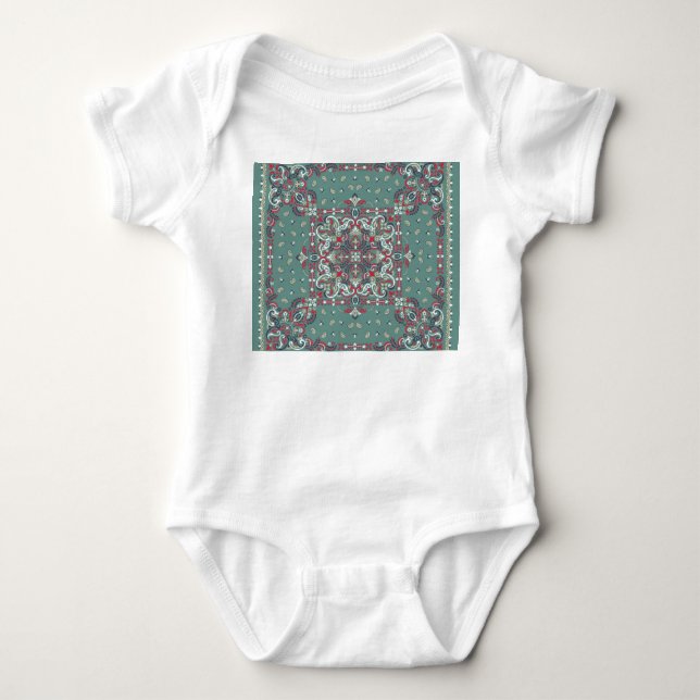 Paisley Bandana Print: Silke Nacke Scarf T Shirt (Framsida)