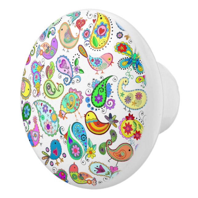 Paisley Birds Knopp (Höger)